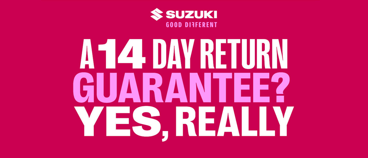 Suzuki 14-Day Return Guarantee Image